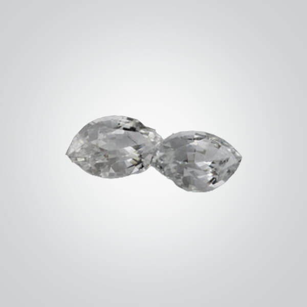Synthetic Gemstones White Sapphire# 12, Marquise