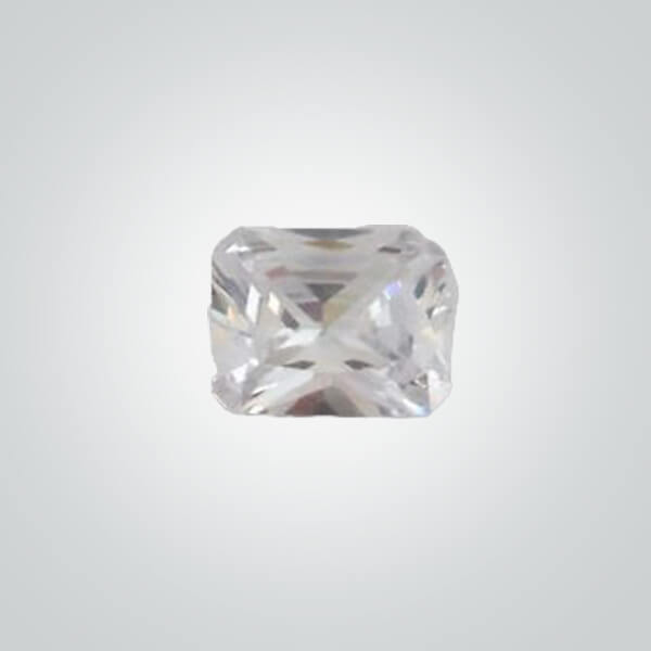 Lab Created White Sapphire# 12, Octagon