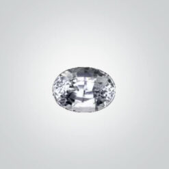 Lab Created White Sapphire# 12, Oval