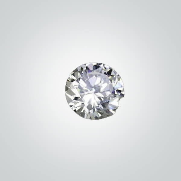 Lab Created White Sapphire# 12, Round