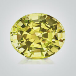 Lab Created Pulled Czochralski Yellow Sapphire, Round