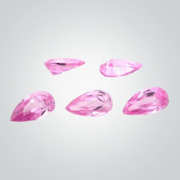 Cubic Zirconia Pink, Pear