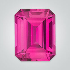 Synthetic Gemstones Pulled Pink Tourmaline, Emerald