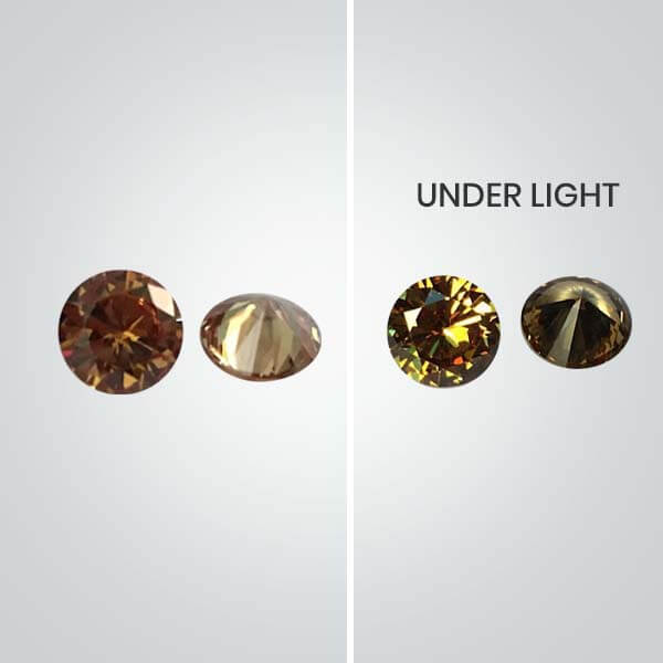 Cubic Zirconia Color Change Brown To Champagne - Image 3