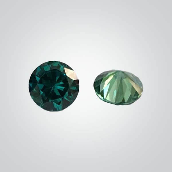 Cubic Zirconia Color Change Green To Blue