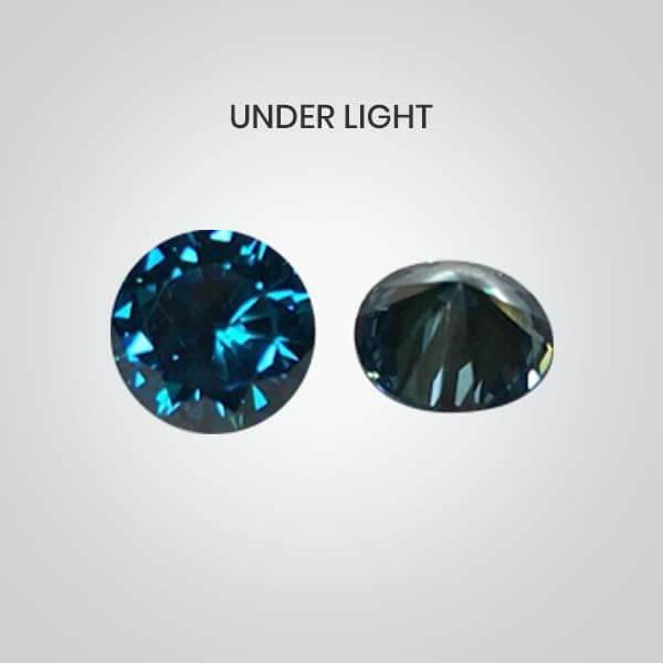 Cubic Zirconia Color Change Green To Blue - Image 2
