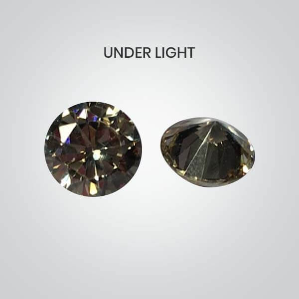 Cubic Zirconia Color Change Pink To Silver - Image 2