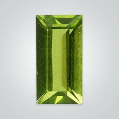 Lab Created Peridot Quartz, Baguette