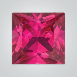 Natural Ruby, Square Princess Cut AA