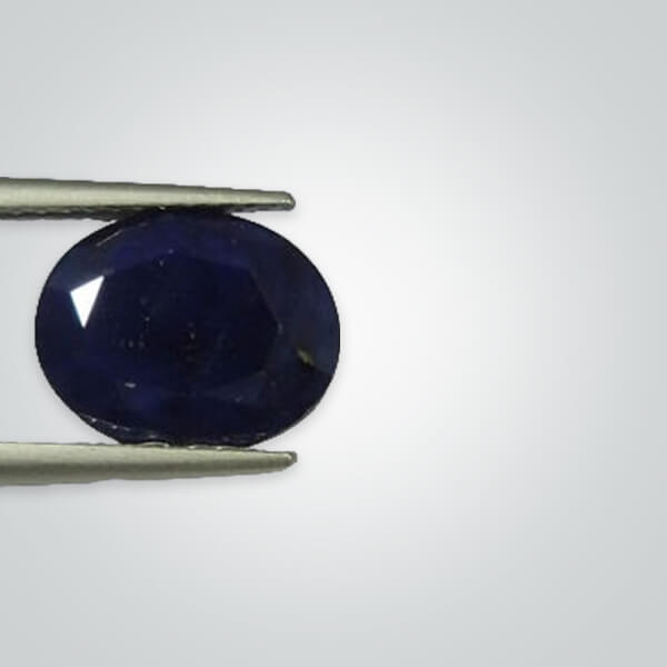 Natural Diffusion Blue Sapphire, Oval A