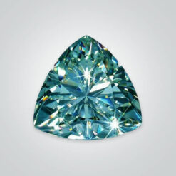 Green Moissanite, Trillion