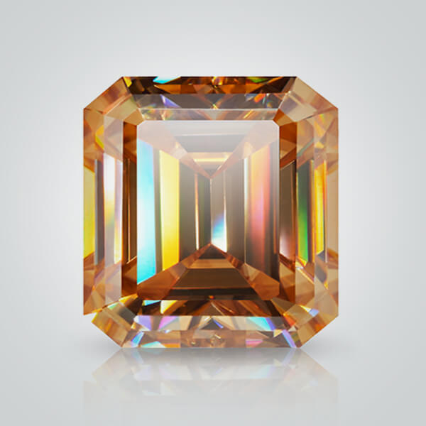 Synthetic Gemstones Champagne Moissanite, Emerald