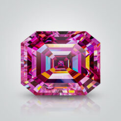 Pink Moissanite, Asscher