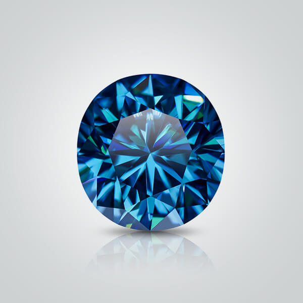 Synthetic Gemstones Blue Moissanite, Oval