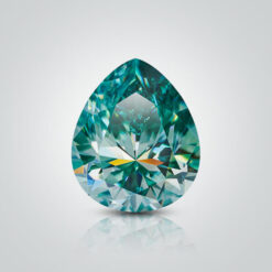 Green Moissanite, Pear