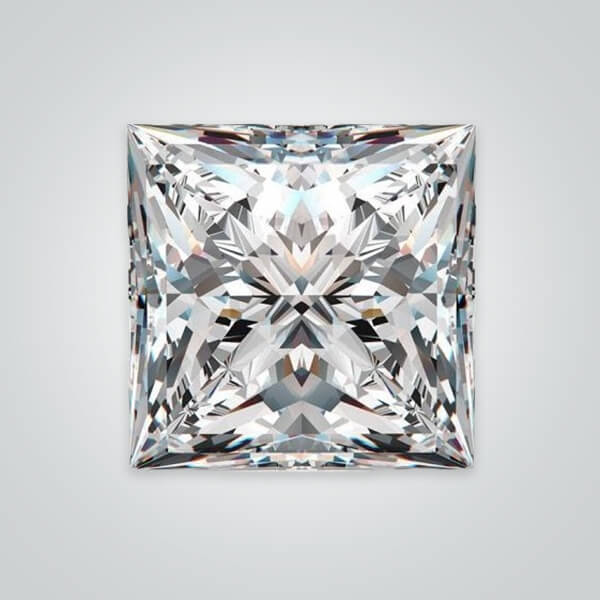 Synthetic Gemstones Moissanite, Square AAA