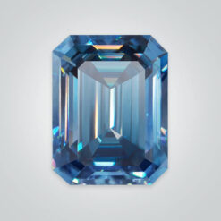 Blue Moissanite, Emerald