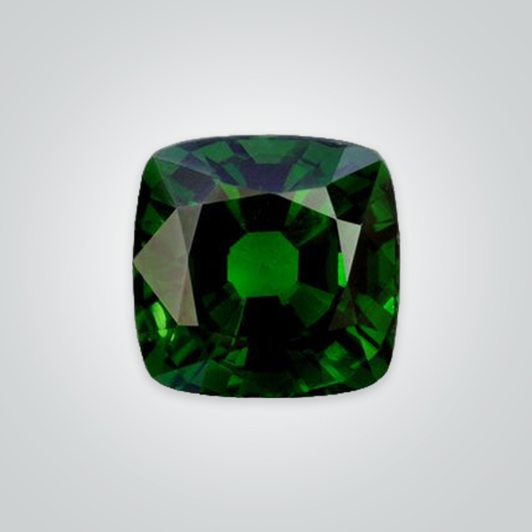 Synthetic Gemstones Dark Green Tourmaline# 152, Cushion