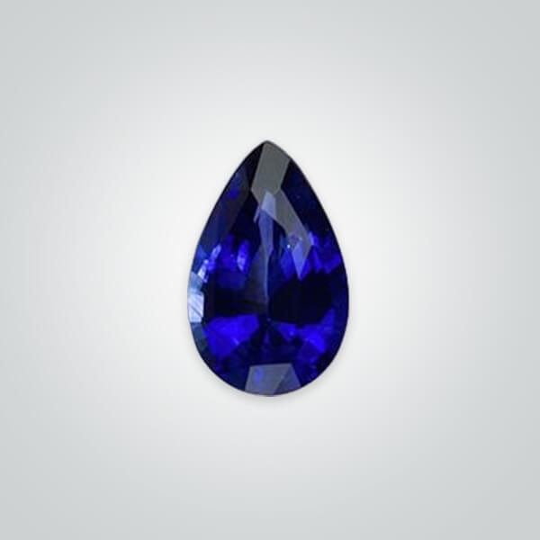 Natural Blue Sapphire, Pear AA