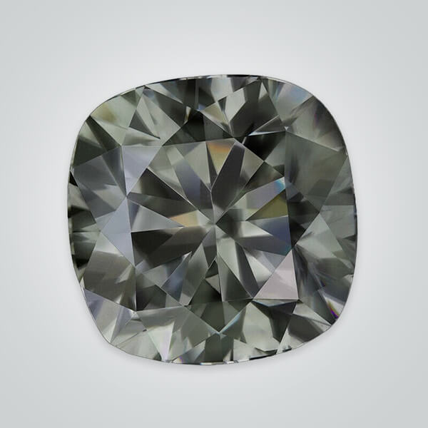 Synthetic Gemstones Grey Moissanite, Cushion