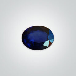 Natural Diffusion Blue Sapphire, Oval AA