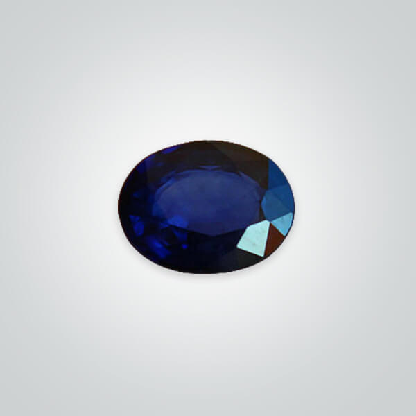 Natural Diffusion Blue Sapphire, Oval AA