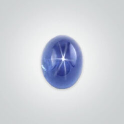 Lab Created Transparent Star Sapphire, Round Cabochon