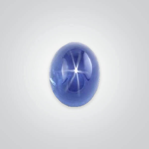 Lab Created Transparent Star Sapphire, Round Cabochon