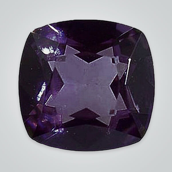 Synthetic Gemstones Amethyst Quartz, Cushion