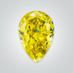 Yellow Moissanite, Pear