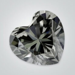 Grey Moissanite, Heart