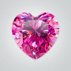 Pink Moissanite, Heart