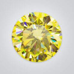 Yellow Moissanite, Round