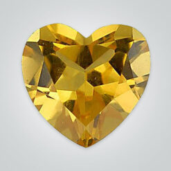 Lab Created Citrine Quartz, Heart