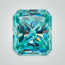 Green Moissanite, Octagon Radiant