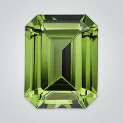 Lab Created Peridot Quartz, Octagon