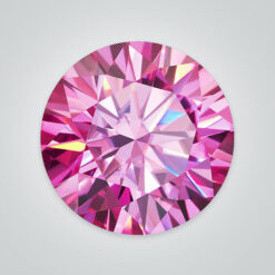 Pink Moissanite, Round