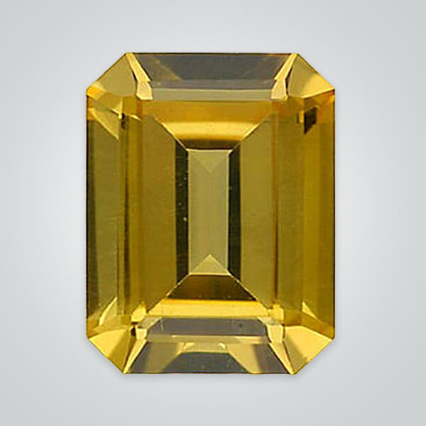 Lab Created Citrine Quartz, Octagon