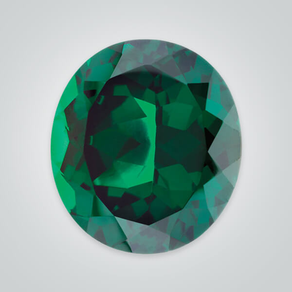 Lab Created Green Quartz, Oval