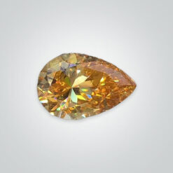 Champagne Moissanite, Pear