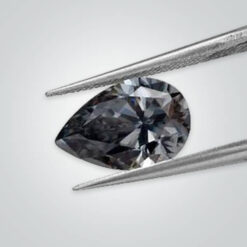Grey Moissanite, Pear