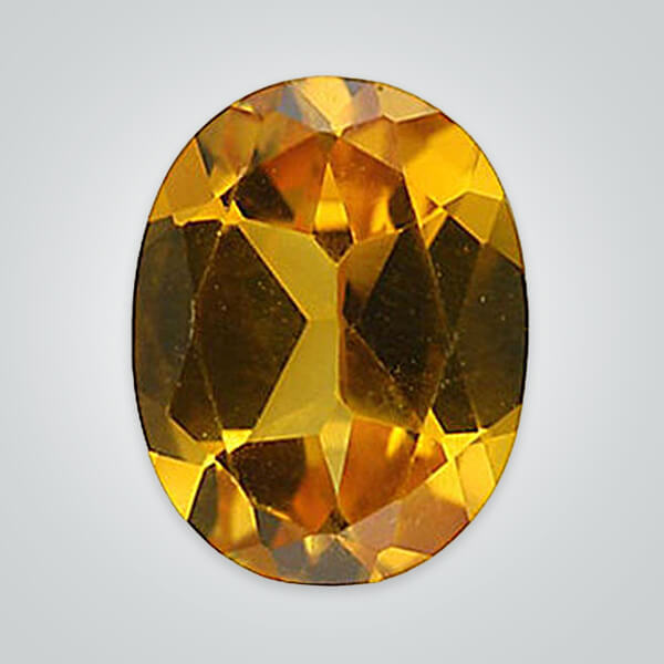 Lab Created Citrine Quartz, Oval