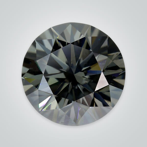 Grey Moissanite, Round