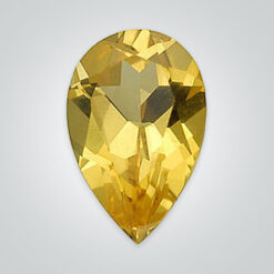 Lab Created Citrine Quartz, Pear