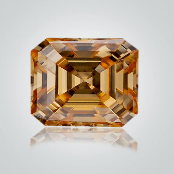 Champagne Moissanite, Asscher