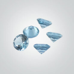 Lab Created Aquamarine Quartz, Baguette