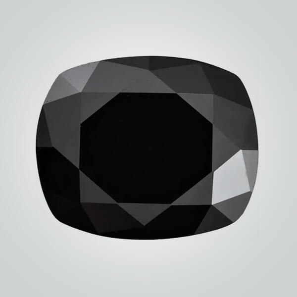 Synthetic Gemstones Black Moissanite, Cushion