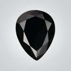 Black Moissanite, Pear