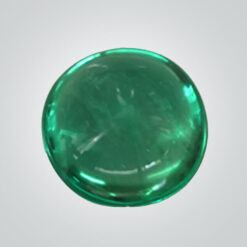 Lab Created Colombian Emerald (Inclusions), Round Cabochon
