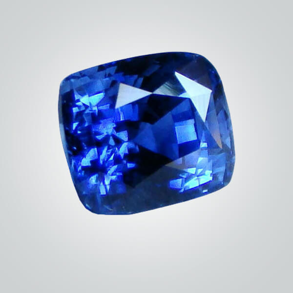 Lab Created Diffusion Blue Sapphire, Cushion